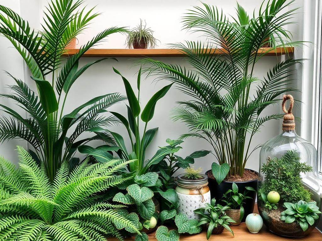 Ботанический стиль: папоротники, пальмы и террариумы. Как превратить интерьер в зелёную гавань