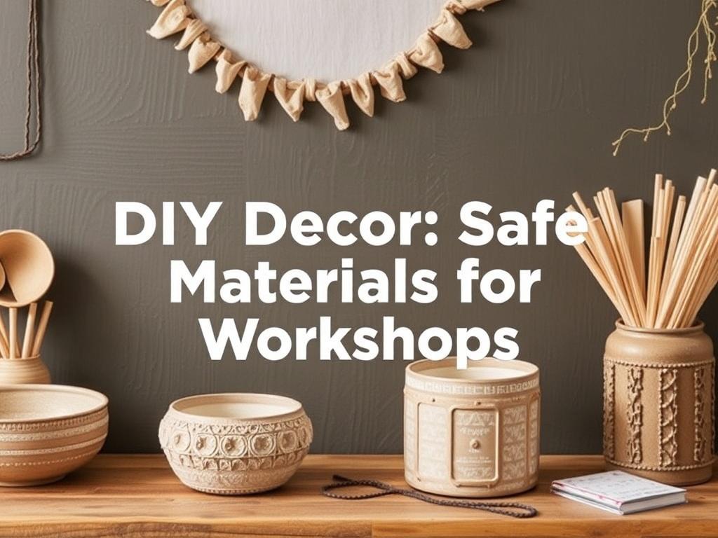 DIY‑декор: безопасные материалы для мастер‑классов