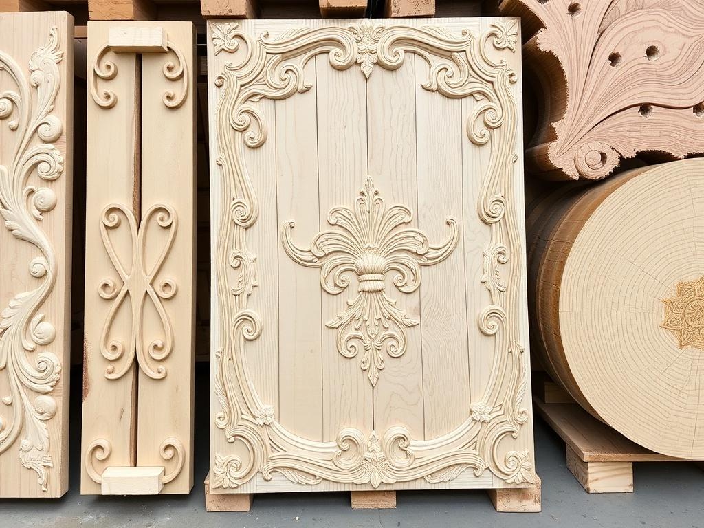 Деревянные детали: резные панели, поддоны, спилы — история материалов, современные решения и неожиданные применения