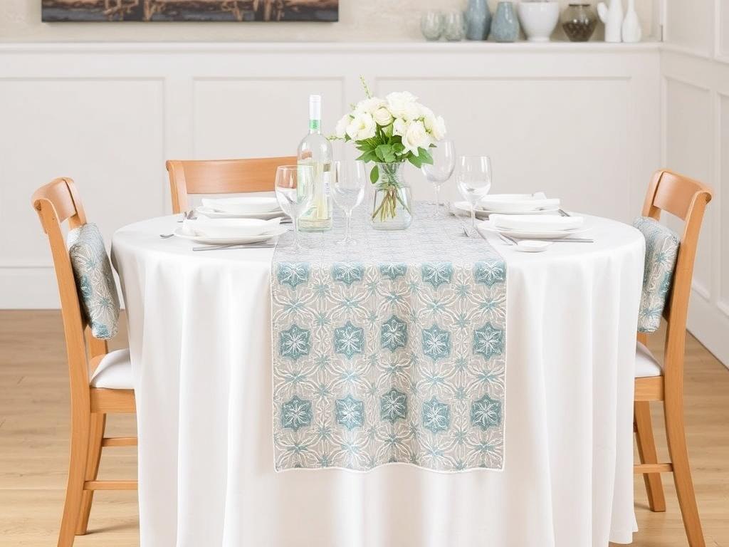 Скатерти и напероны: правила сочетания — искусство под lezardной мебелью без лишних слов