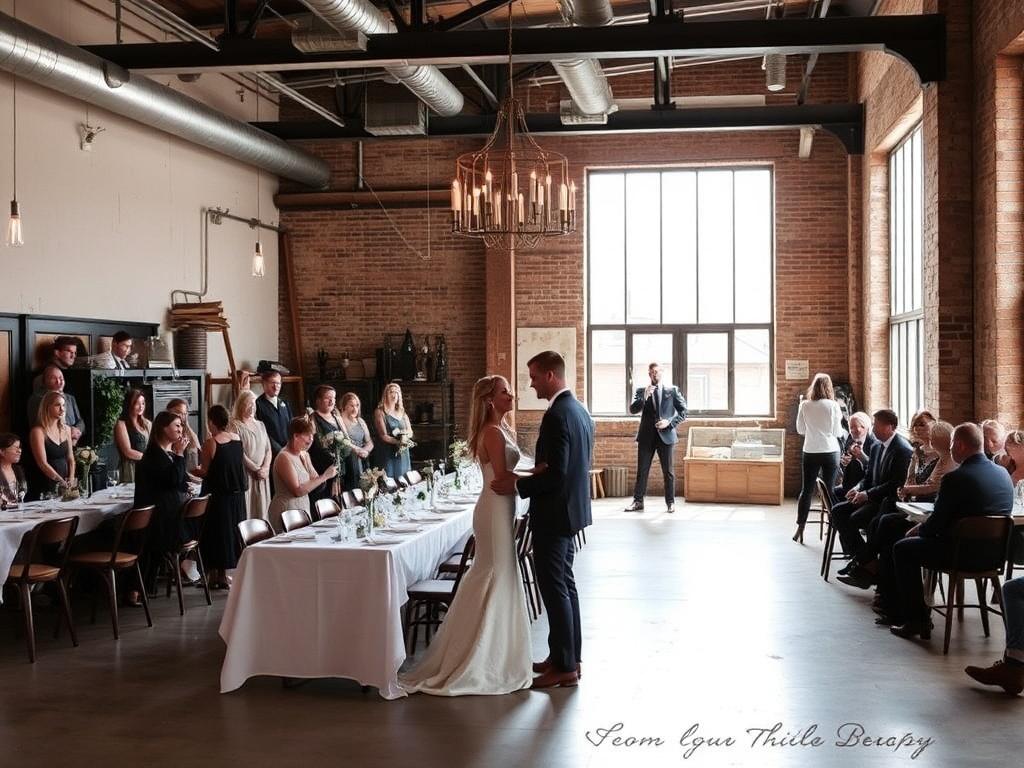 Свадьба в индустриальном стиле: лофт с изюминкой