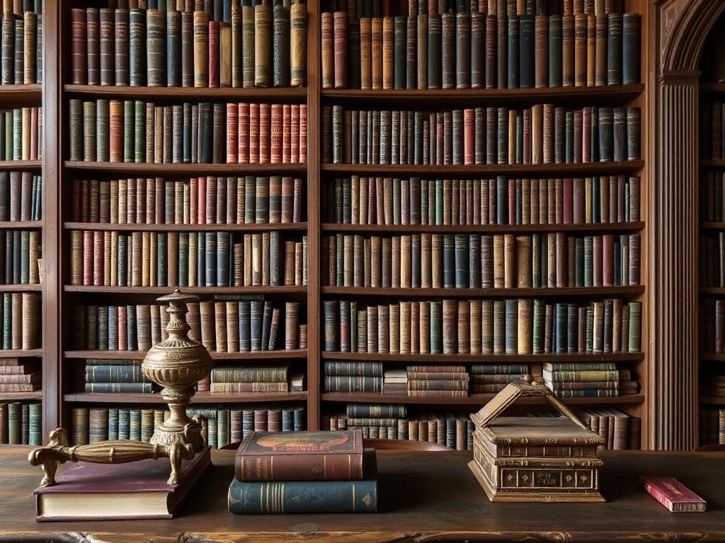 Антикварные книги: декор и атмосфера библиотеки