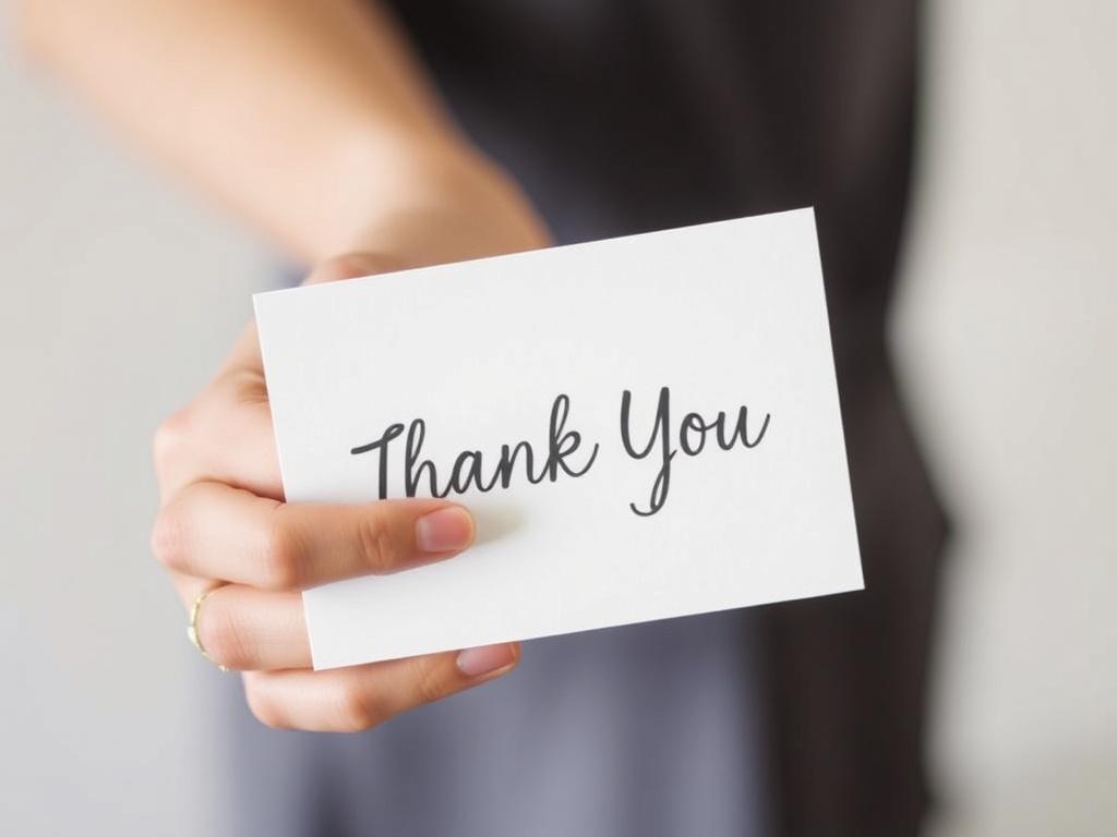 Открытки благодарности: трогательный жест для гостей