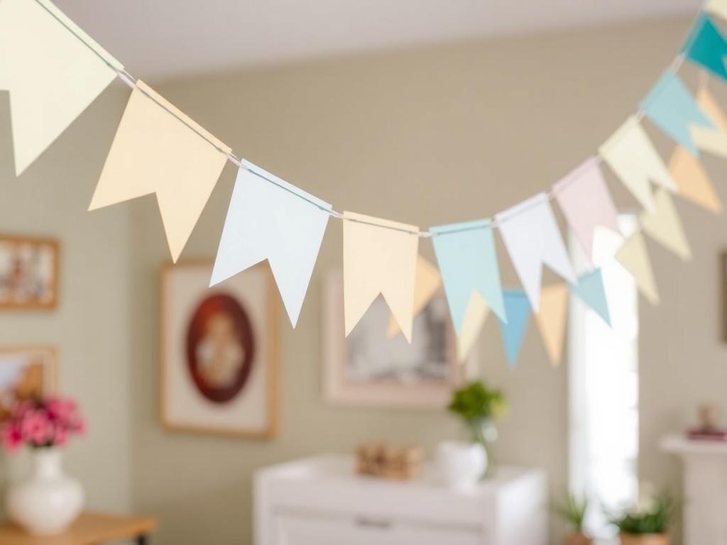 Бумажные гирлянды и флажки: декор своими руками