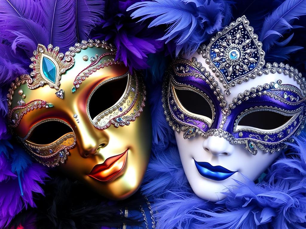 Карнавальные элементы: маски, перья, блёстки — как простой образ превращается в праздник цвета и движения